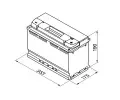 BOSCH 95Ah P, s.p. 800A, S4, 12V, 353x175x190 BO 0092S40130, 0 092 S40 130