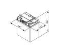 BOSCH 40Ah L, s.p. 330A, S4, 12V, 187x127x227 BO 0092S40190, 0 092 S40 190