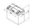 BOSCH 45Ah P, s.p. 330A, S4, 12V, 238x129x227 BO 0092S40200, 0 092 S40 200