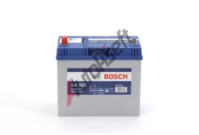BOSCH 45Ah L, s.p. 330A, S4, 12V, 238x129x227 BO 0092S40220, 0 092 S40 220