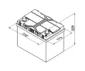 BOSCH 60Ah P, s.p. 540A, S4, 12V, 232x173x225 BO 0092S40240, 0 092 S40 240
