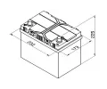BOSCH 60Ah L, s.p. 540A, S4, 12V, 232x173x225 BO 0092S40250, 0 092 S40 250