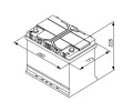 BOSCH 70Ah L, s.p. 630A, S4, 12V, 261x175x220 BO 0092S40270, 0 092 S40 270