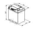 BOSCH 40Ah P, s.p. 330A, S4, 12V, 187x127x227 BO 0092S40300, 0 092 S40 300