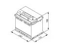 BOSCH 60Ah P, s.p. 560A, S5, 12V, 242x175x190 BO 0092S4E050, 0 092 S4E 050