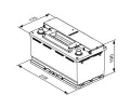 BOSCH 70Ah P, s.p. 760A, S4E, 12V, 278x175x190 BO 0092S4E081, 0 092 S4E 081