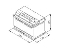 BOSCH 75Ah P, s.p. 730A, S5, 12V, 315x175x175 BO 0092S4E100, 0 092 S4E 100