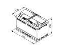 BOSCH 80Ah P, s.p. 800A, S4E, 12V, 315x175x190 BO 0092S4E111, 0 092 S4E 111
