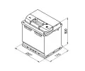 BOSCH 54Ah P, s.p. 530A, S5, 12V, 207x175x190 BO 0092S50020, 0 092 S50 020