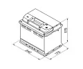BOSCH 61Ah P, s.p. 600A, S5, 12V, 242x175x175 BO 0092S50040, 0 092 S50 040