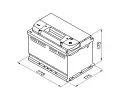 BOSCH 74Ah P, s.p. 750A, S5, 12V, 278x175x175 BO 0092S50070, 0 092 S50 070