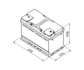 BOSCH 85Ah P, s.p. 800A, S5, 12V, 315x175x175 BO 0092S50100, 0 092 S50 100