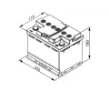 BOSCH 60Ah P, s.p. 680A, S5, 12V, 242x175x190 BO 0092S5A050, 0 092 S5A 050