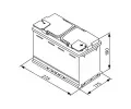 BOSCH 70Ah P, s.p. 760A, S5, 12V, 278x175x190 BO 0092S5A080, 0 092 S5A 080