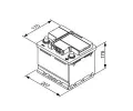 BOSCH 45Ah P, s.p. 300A, T3, 12V, 207x175x175 BO 0092T30010, 0 092 T30 010