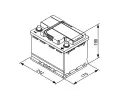 BOSCH 55Ah P, s.p. 420A, T3, 12V, 246x175x190 BO 0092T30050, 0 092 T30 050