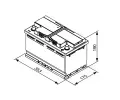 BOSCH 88Ah P, s.p. 680A, T3, 12V, 350x174x189 BO 0092T30130, 0 092 T30 130