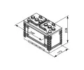 BOSCH 110Ah P, s.p. 680A, T3, 12V, 347x173x234 BO 0092T30370, 0 092 T30 370