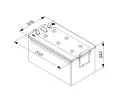 BOSCH 215Ah Lk, s.p. 1150A, T4, 12V, 518x276x242 BO 0092T40800, 0 092 T40 800