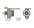 BOSCH Alterntor BO 0124555008, 0 124 555 008