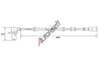 BOSCH Snímač počtu otáček kol BO 0265006162, 0 265 006 162 BOSCH Snímač počtu otáček kol BO 0265006162, 0 265 006 162