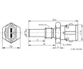 BOSCH Senzor teploty chladic kapaliny BO 0280130026, 0 280 130 026