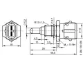 BOSCH Senzor teploty chladic kapaliny BO 0280130039, 0 280 130 039