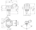 BOSCH Snma - plnic tlak BO 0281002316, 0 281 002 316