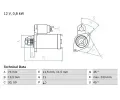 BOSCH Startr ‐ BO 0986012831