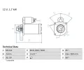 BOSCH Startr ‐ BO 0986013240