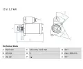 Startr BOSCH ‐ BO 0986013350