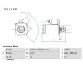 BOSCH Startr ‐ BO 0986014590
