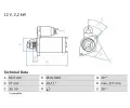 Startr BOSCH ‐ BO 0986014660
