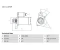 Startr BOSCH ‐ BO 0986014680