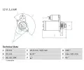 Startr BOSCH ‐ BO 0986014840