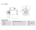Startr BOSCH ‐ BO 0986015010