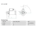 BOSCH Startr ‐ BO 0986017300