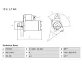 Startr BOSCH ‐ BO 0986017440
