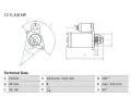 BOSCH Startr ‐ BO 0986017541