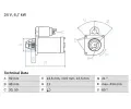 Startr BOSCH ‐ BO 0986017760