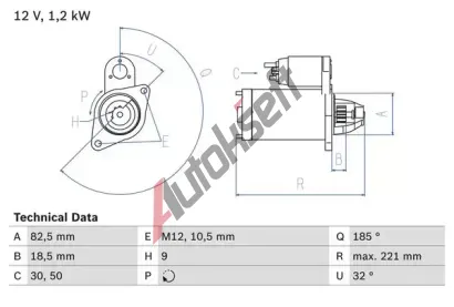 BOSCH Startr BO 0986017920, 0 986 017 920