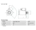 BOSCH Startr ‐ BO 0986017930