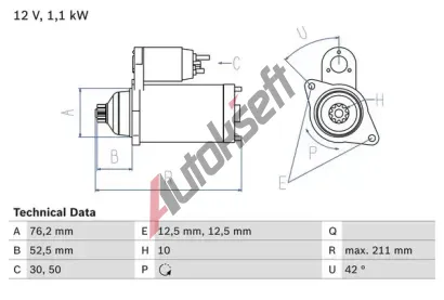 BOSCH Startr BO 0986018040, 0 986 018 040