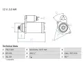 BOSCH Startr ‐ BO 0986018390