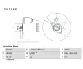 BOSCH Startr ‐ BO 0986018570