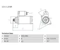 BOSCH Startr ‐ BO 0986018701