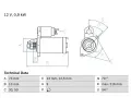 Startr BOSCH ‐ BO 0986018830