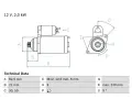 BOSCH Startr ‐ BO 0986018940