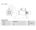 Startér BOSCH ‐ BO 0986018950 Startér BOSCH ‐ BO 0986018950