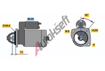 BOSCH Startr BO 0986019291, 0 986 019 291